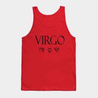 Virgo Glyph Planet Element Tank Top